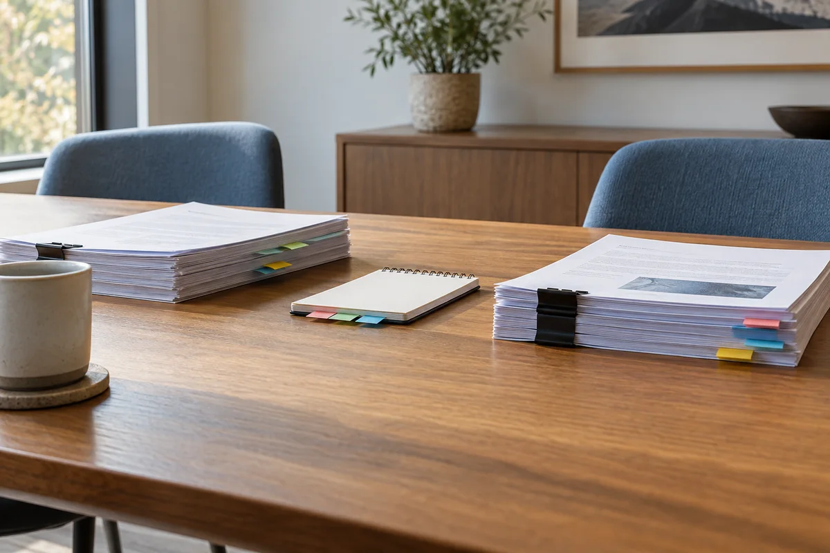 Keeping original and revised reports organized