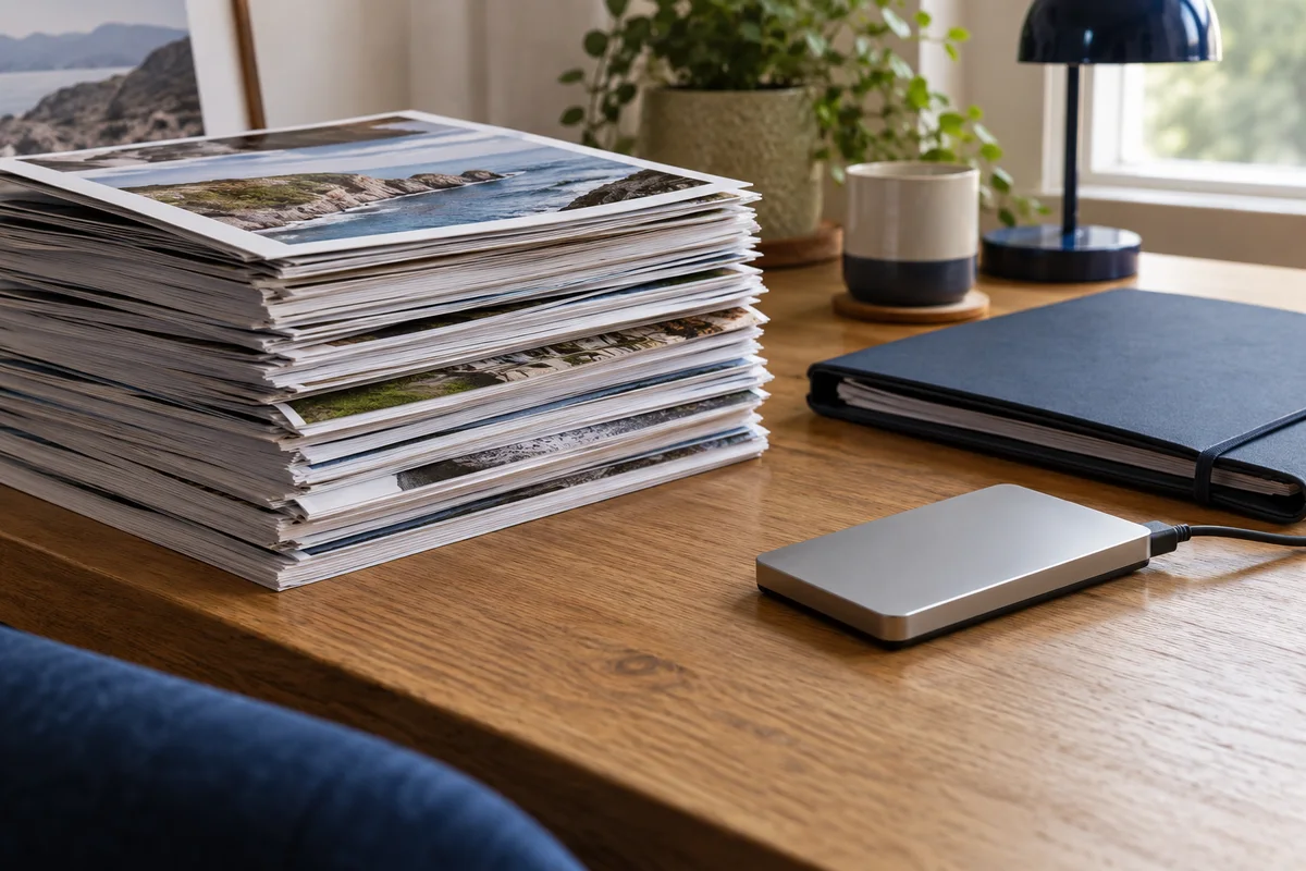 Preparing a smaller sharing copy of a scanned report
