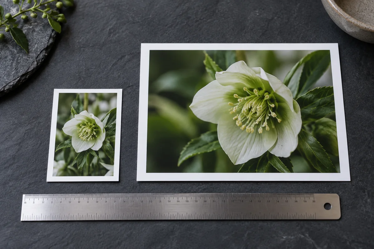 Inspecting image dimensions and fine detail