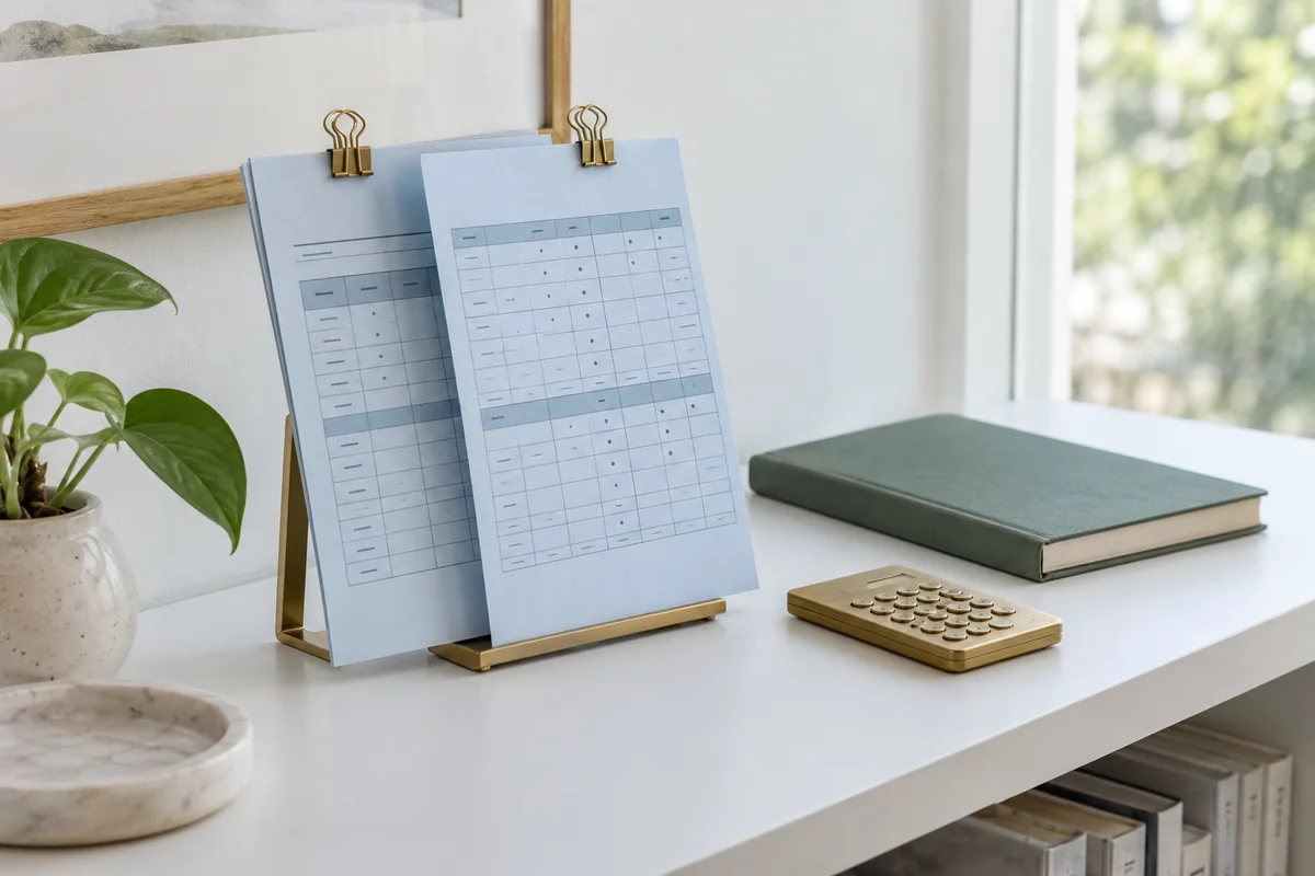 Tabular reports prepared for spreadsheet review
